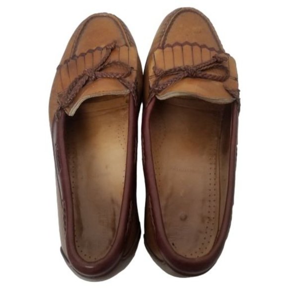 Allen Edmonds Mens 9.5D Brown Woodstock Leather Ta - Picture 7 of 10